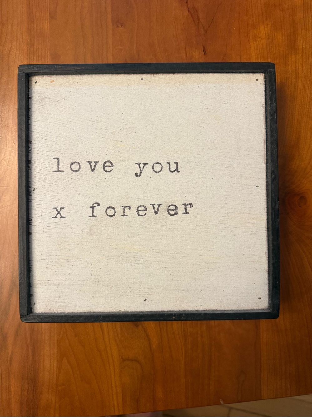 SUGARBOO & CO DESIGNS Wooden Art Print 8x8 love you forever EUC